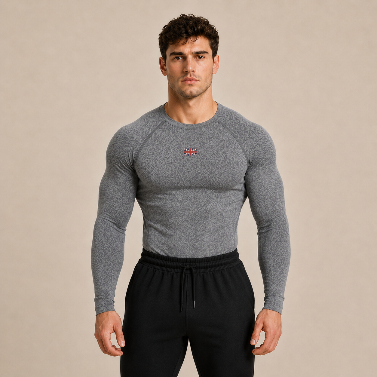 Great Britain Compression Shirt GREY