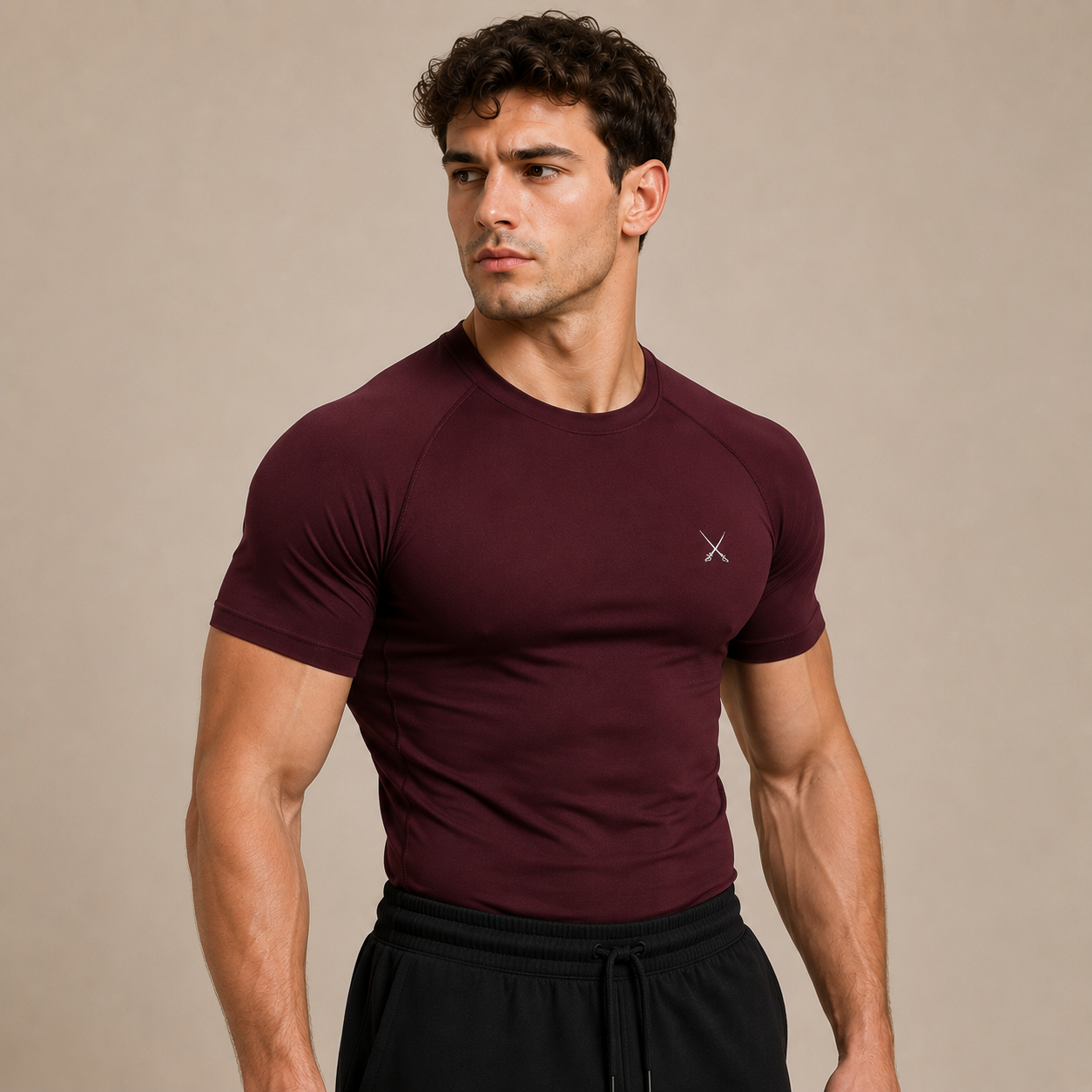 LEGION Compression Shirt Maroon